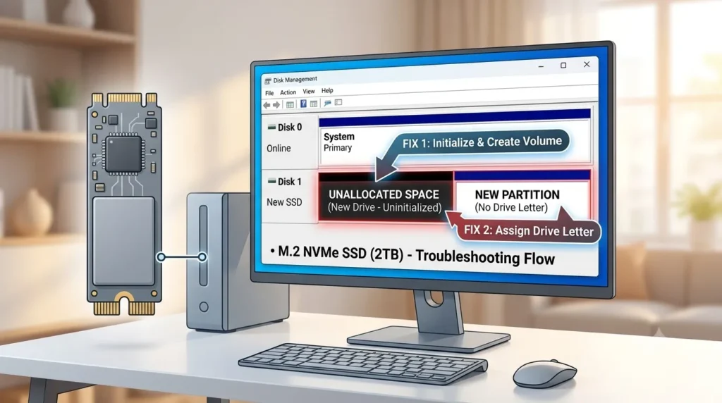SSD Not Showing Up? How to Fix It Without Losing Your Data 3 SSD 1