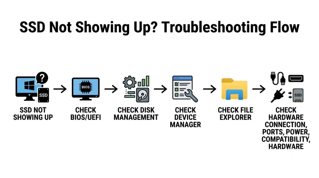SSD Not Showing Up? How to Fix It Without Losing Your Data 2 Trouble